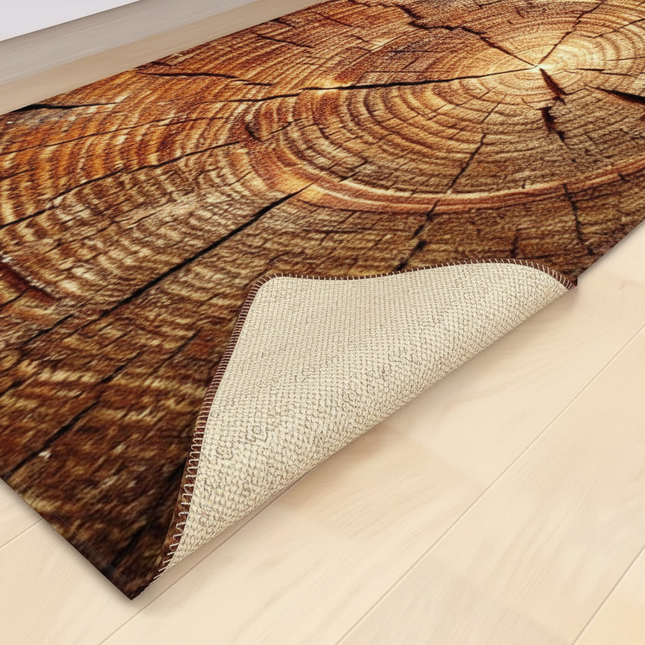 Wood Grain Kitchen Rug Bedroom Entrance Doormat Anti-Slip Living Room Floor Decor Carpet Home Bath Hallway Foot Mat Custom Made - gallery 2