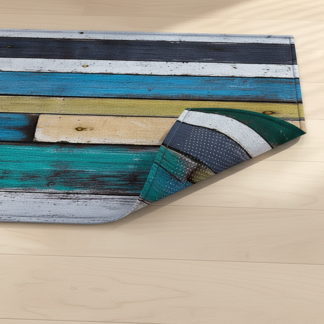 Wood Grain Kitchen Rug Bedroom Entrance Doormat Anti-Slip Living Room Floor Decor Carpet Home Bath Hallway Foot Mat Custom Made - gallery 2