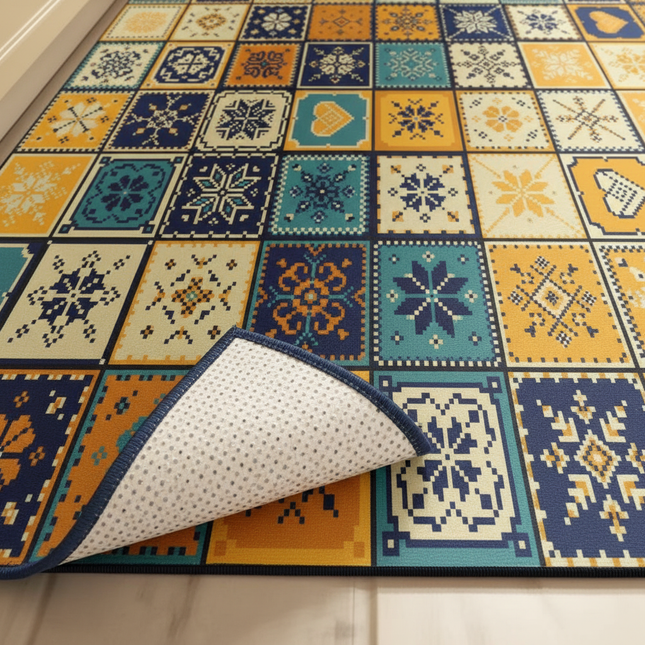 1PCS Kitchen Floor Mat Waterproof, Anti-skid, Anti-dirty Foot Mat Household Door Mat Crystal Velvet Long Strip Carpet Door Mats - gallery 2