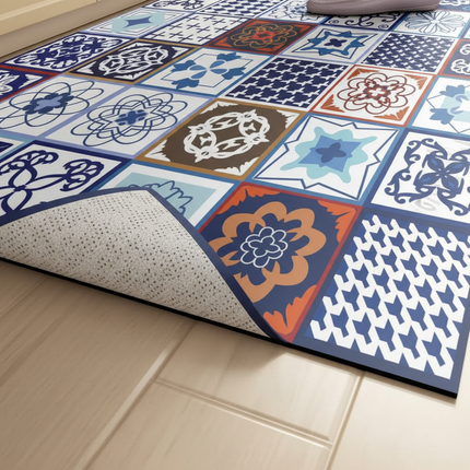 Tapis Cuisine mosaïque moderne antidérapant