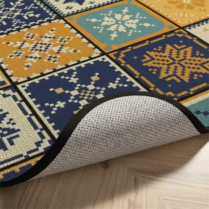 Tapis Cuisine patchwork coloré antidérapant