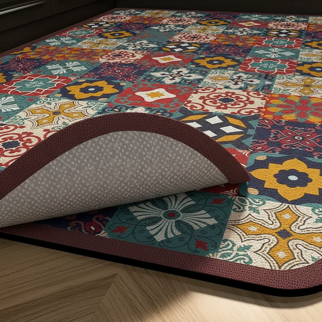 Non-slip Kitchen Mat Crystal Velvet Super Absorbent Floor Mats Kitchen Long Carpets Bathroom Entrance Door Mat Bedroom Long Rugs - gallery 2