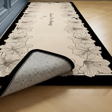 Tapis Cuisine floral long imperméable