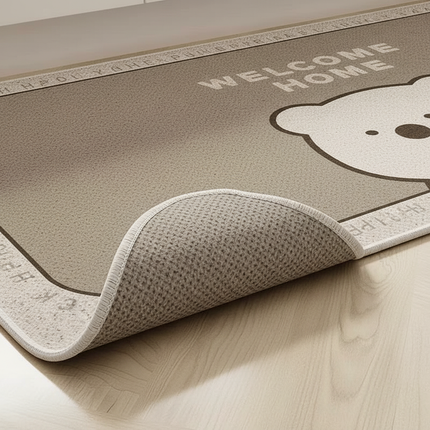 Tapis Cuisine gris ours antidérapant