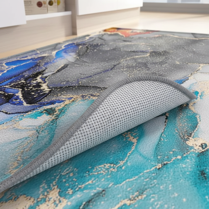 Tapis Cuisine design abstrait antidérapant