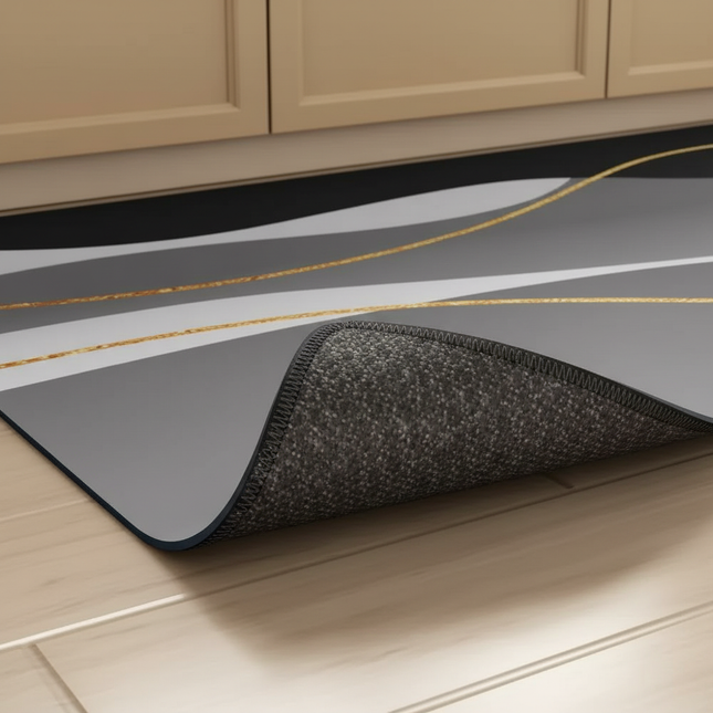 Kitchen Absorbent Mat Non-Skid Waterproof Wipeable Comfort Standing Kitchen Rugs and Mats Wipeable Wash Free Long Strip Carpet - gallery 2