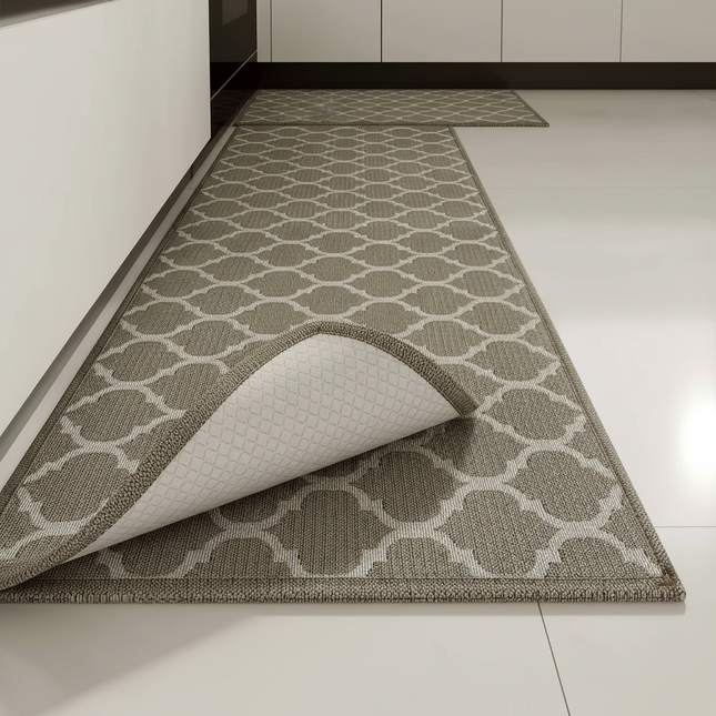 VIKAMA Flannel Kitchen Rug- Long Strips for Water Absorption and Durability - Bathroom Entry Door Floor Mat - Home Decoration - gallery 2