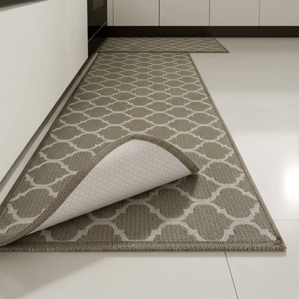 VIKAMA Flannel Kitchen Rug- Long Strips for Water Absorption and Durability - Bathroom Entry Door Floor Mat - Home Decoration - gallery 2