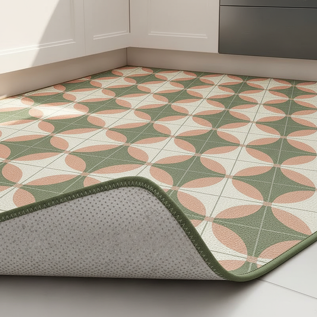 Minimalist Style Carpets Pvc Leather Washable Carpet Living Room Bedroom Cloakroom Rugs Balcony Kitchen Waterproof Non-slip Rug - gallery 2