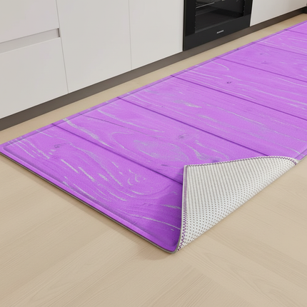 Wood Plank Stripe Color Pattern Home Kitchen Floor Mat Door Front Decoration Floor Mat - gallery 2