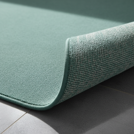 Tapis Cuisine vert d'eau uni antidérapant