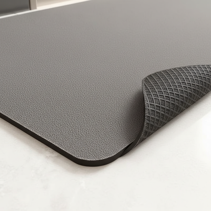 Tapis Cuisine gris anthracite long absorbant
