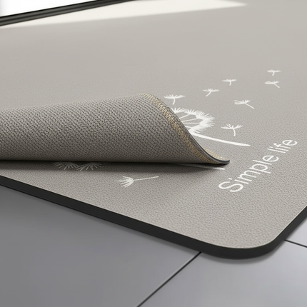 Tapis Cuisine moderne pissenlit antidérapant