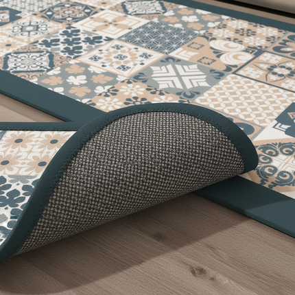 Tapis Cuisine Motif mosaïque antidérapant