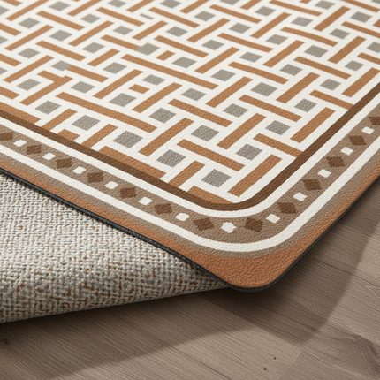 Tapis Cuisine Long Géométrique Antidérapant
