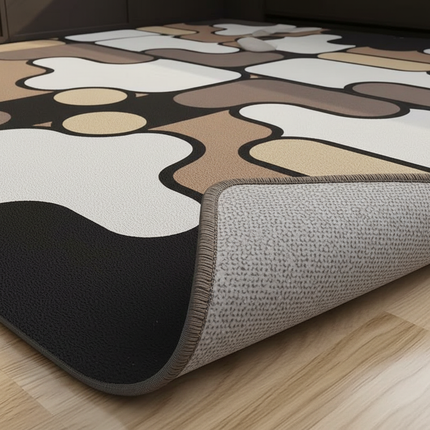 Tapis Cuisine abstrait moderne antidérapant