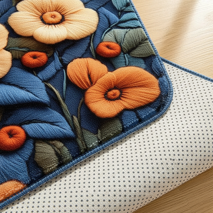 Tapis Cuisine Floral Lavable