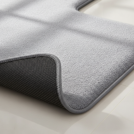 Tapis Cuisine Gris Texturé Antidérapant