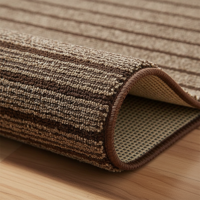 40cmx3m DIY Solid Color Striped Kitchen Door Mat Floor Mat Room Decoration Self-adhesive Non-slip Carpet Home Decor Hallway Rug - gallery 2