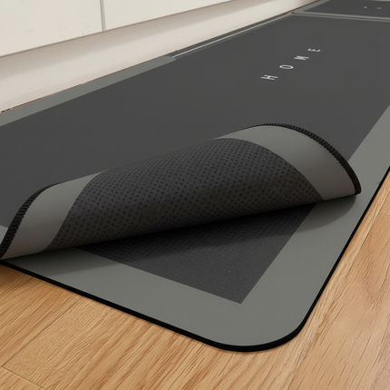 Tapis Cuisine gris HOME antidérapant