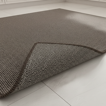 Tapis Cuisine brun texturé antidérapant