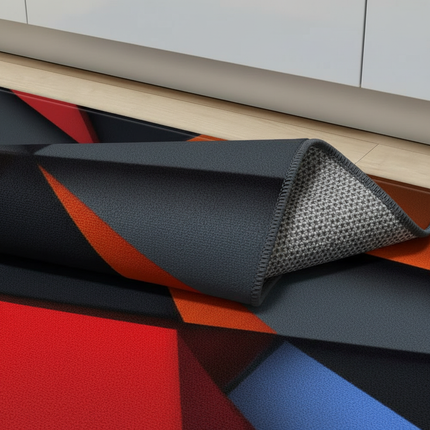 Tapis Cuisine géométrique 3D antidérapant