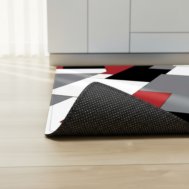 Plaid Kitchen Mat Home Living Room Balcony Bedroom Floor Decoration 3D Carpet House Hallway Entrance Door Bath Non-Slip Foot Rug - gallery 2