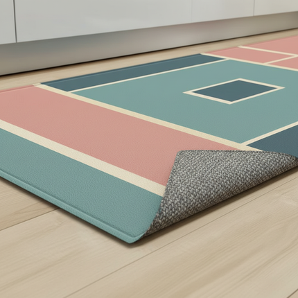 Plaid Kitchen Mat Home Living Room Balcony Bedroom Floor Decoration 3D Carpet House Hallway Entrance Door Bath Non-Slip Foot Rug - gallery 2