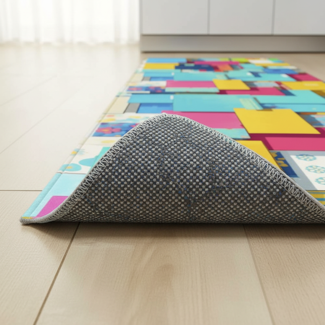 Plaid Kitchen Mat Home Living Room Balcony Bedroom Floor Decoration 3D Carpet House Hallway Entrance Door Bath Non-Slip Foot Rug - gallery 2