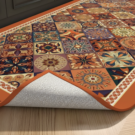 VIKAMA American retro kitchen mat Absorbent Algae Mud Sink Mat, Non-Slip Anti-Fatigue Rug, Quick Dry Kitchen Barrier, Mold-Proof - gallery 2