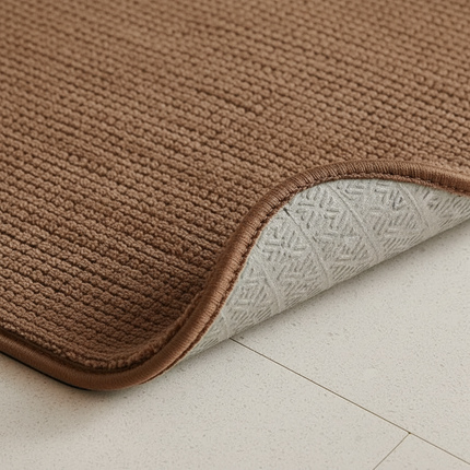 Tapis Cuisine marron uni antidérapant