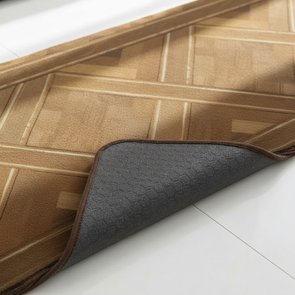 Tapis Cuisine motif parquet couleur bois antidérapant