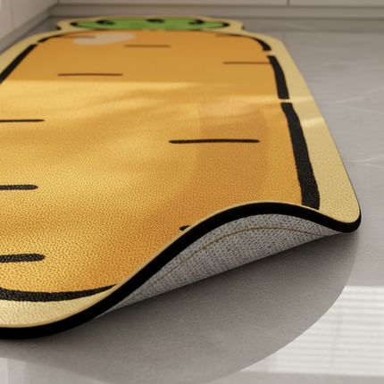 Tapis Cuisine Carotte Ludique Lavable