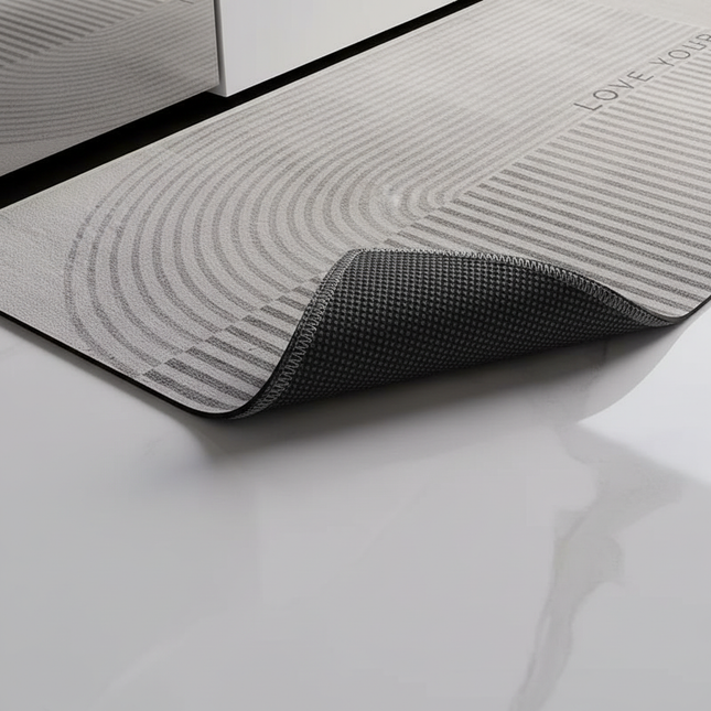 Rug for Kitchen Floor Mat Runner Long Carpet PVC Waterproof Leather Foot Mats Anti-slip Carpets Gray Home Decor Rugs 주방 카펫 - gallery 2