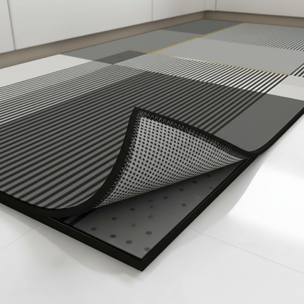 Rug for Kitchen Floor Mat Runner Long Carpet PVC Waterproof Leather Foot Mats Anti-slip Carpets Gray Home Decor Rugs 주방 카펫 - gallery 2