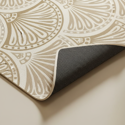 Carpet for Kitchen Pvc Floor Mat Large Size Waterproof Non-slip Carpets Leather Anti-oil Foot Mats Retro Home Decoration Rug - gallery 2