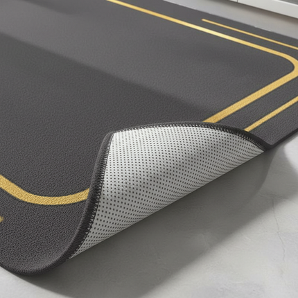 Tapis Cuisine noir moderne design