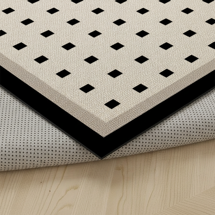 Tapis Cuisine en L motif géométrique antidérapant