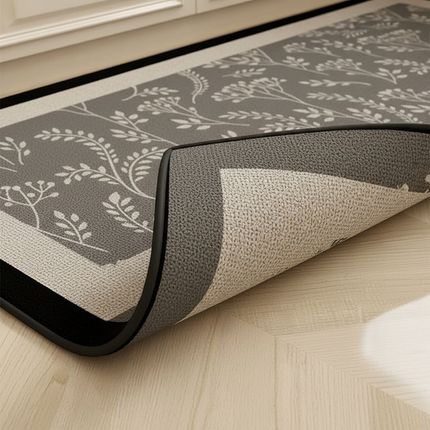 Kitchen Floor Mat L-shaped Pvc Leather Rug Waterproof Non-slip Wear-resistant Carpet Home Decoration Foot Mats 주방 카펫 שטיח למטבח - gallery 2