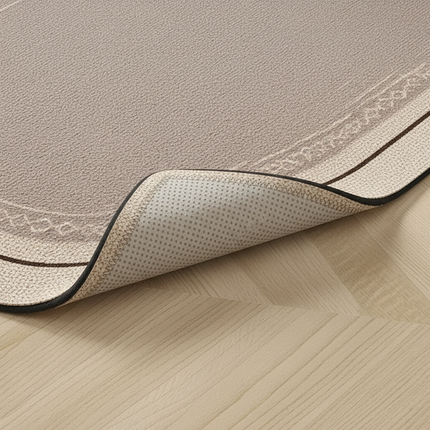 Tapis Cuisine en L beige antidérapant ergonomique