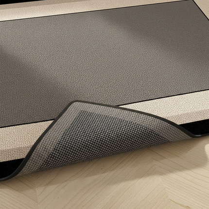 Tapis Cuisine L-forme gris antidérapant