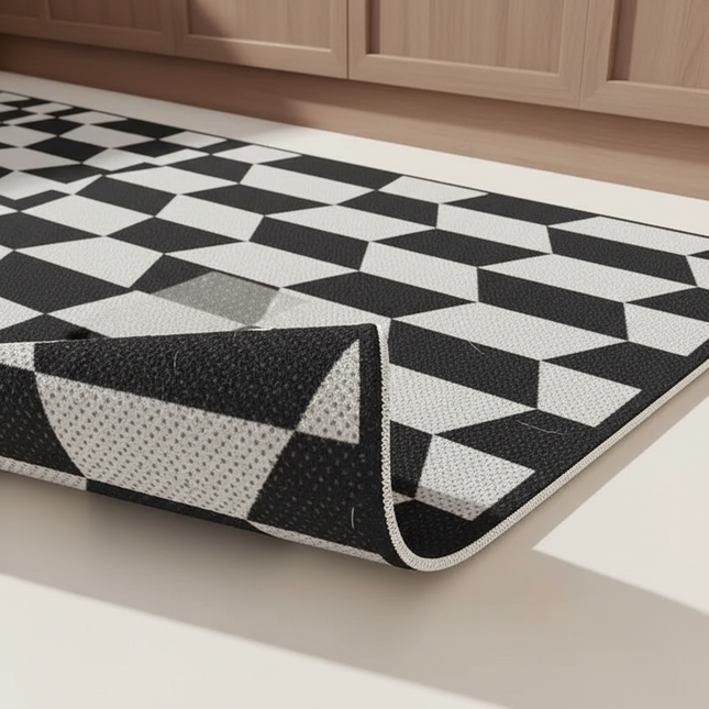 Non-slip Kitchen Carpet Washable Waterproof Oil-proof Anti-fouling Floor Mat Anti-slip Runner Rug 주방매트 Pvc Alfombras De Cocina - gallery 2