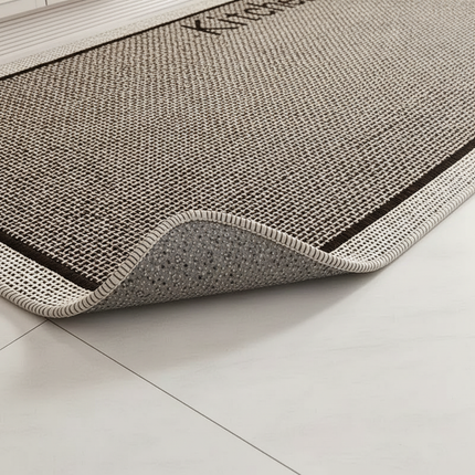 Tapis Cuisine bicolore tressé antidérapant
