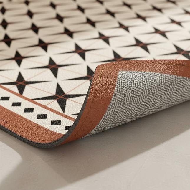 American Style Leather Kitchen Floor Mats Bathroom Non-slip Large Area Rugs Home Decoraction Waterproof and Oil Proof Carpets - gallery 2