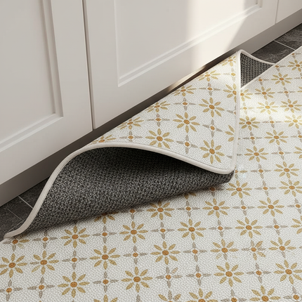 Tapis Cuisine beige moderne lavable