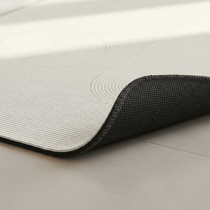 Tapis Cuisine beige minimaliste antidérapant sobre