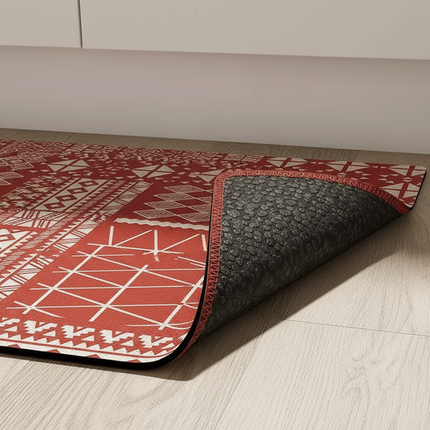 Kitchen Carpet Anti-slip Oil-proof Dirt-resistant Rug PVC Leather Waterproof Floor Mats Long Size Flower Home Decoration Mat 양탄자 - gallery 2